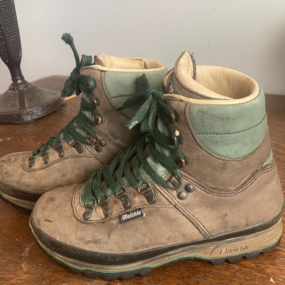 Vintage Raichle hiking boots made in Switzerland